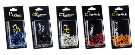 LIGHTECH Frame Screw Kit Cobalt Aluminum (23 Pieces) Yamaha Yzf-R3