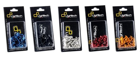 LIGHTECH Frame Screw Kit Gold Aluminum (23 Pieces) Yamaha Yzf-R3