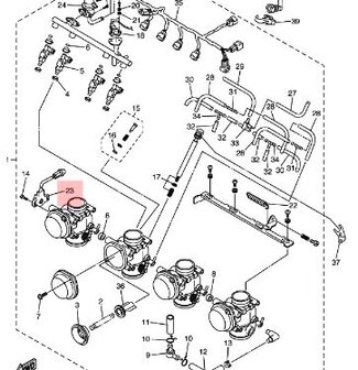 Yamaha R6 THROTTLE SENSOR