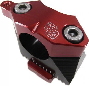 GILLES ADJUSTABLE RISER 2DGT, BLACK/RED