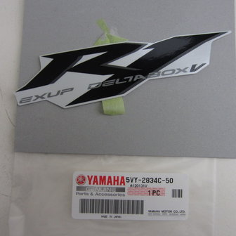 Yamaha YZF R1 5VY 2006 RYC1 &#039;R1&#039; sticker zijkuip links