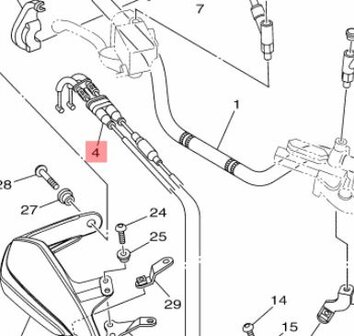 Yamaha XT1200Z 2010-2013 gaskabel