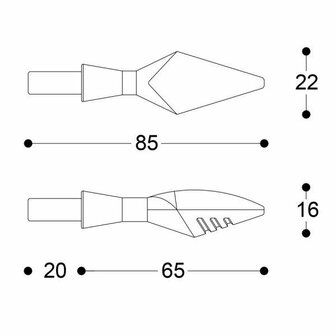 Barracuda X-LED B-LUX knipperlichten