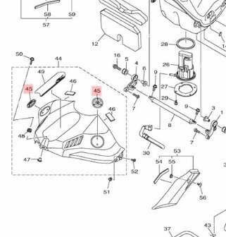 Yamaha tank embleem