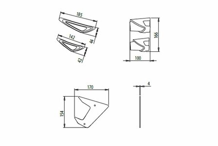 PUIG Side Spoiler Downforce Naked voor de Yamaha MT-09 / SP &#039;17-20