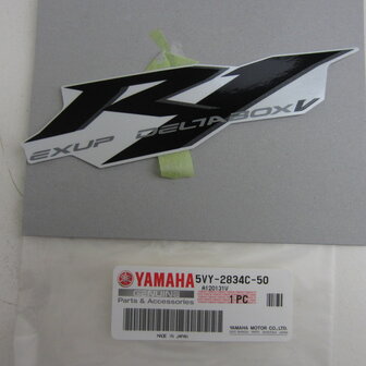 Yamaha YZF R1 5VY 2006 RYC1 &#039;R1&#039; sticker zijkuip links