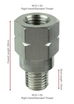 RAM&reg; M10-1.25 draadverlenging - 20mm lang
