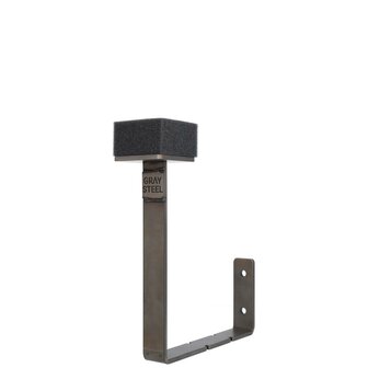 Gray steel X3 helmet &amp; gear wall mount Gun Metal