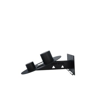 Gray steel X5 helmet &amp; gear wall mount Matt Black