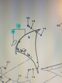 Yamaha YZF R1 14B zijkuip rechts Midnight Black 2009