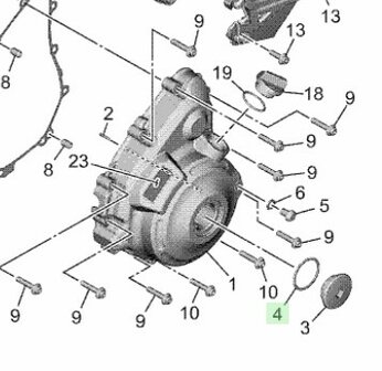 Yamaha O-RING 93210-357A3