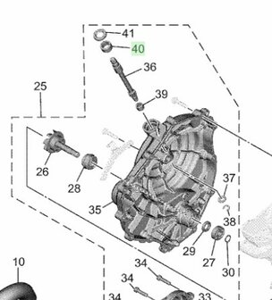 Yamaha Lager Koppelingsstift 93315-21570