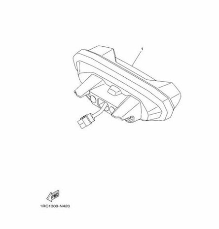 Yamaha MT achterlicht 1RC-84700-00