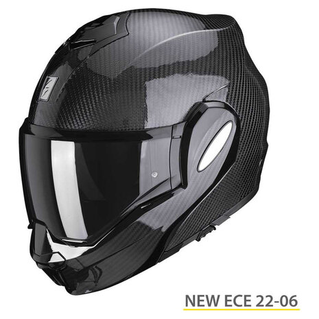 SCORPION EXO-TECH EVO CARBON SOLID Flip Back Helm