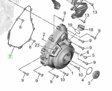 Yamaha CP2 Dynamodeksel Pakking BLW-15451-00