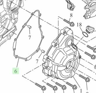 Yamaha CP2 Dynamodeksel Pakking BU3-E5451-00