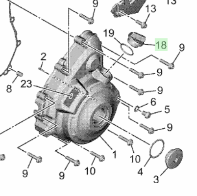 Yamaha olievuldop BAT-15362-00