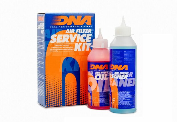 DNA luchtfilter service kit voor motoren 220ml olie & 270ml cleaner