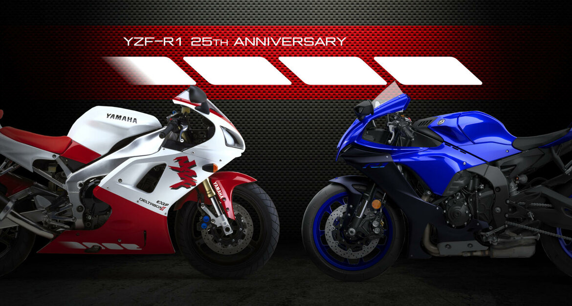 De YZF-R1 bestaat vandaag 25 jaar! De YZF-R1 bestaat vandaag 25 jaar!