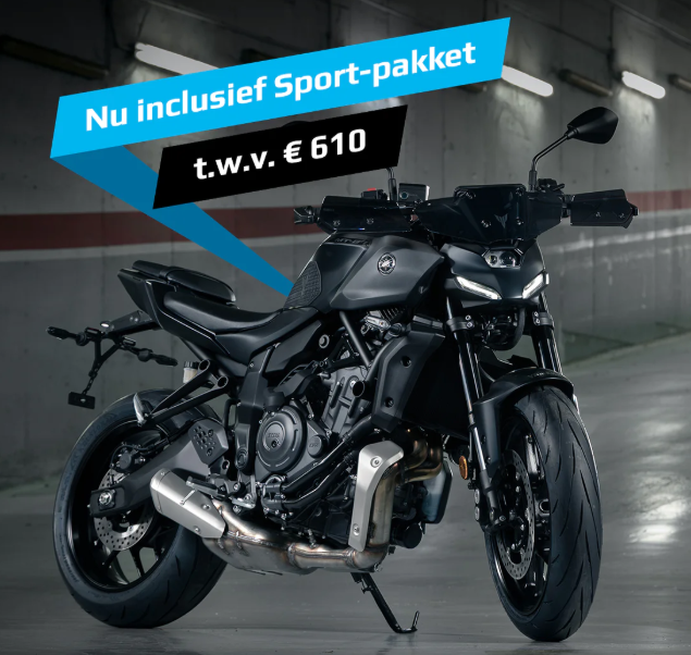 Gratis MT-07 Sportpakket Gratis MT-07 Sportpakket