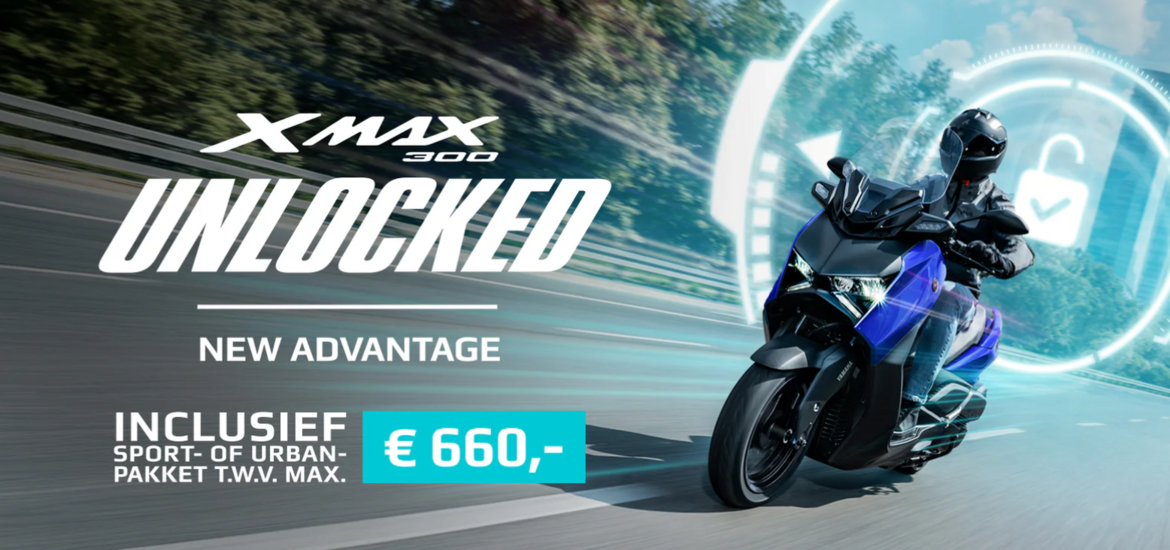 Yamaha XMAX 300 nu tijdelijk met accessoirepakket naar keuze