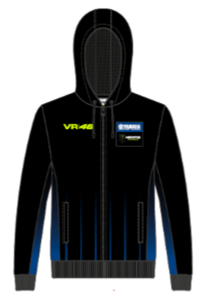Yamaha V46 heren hoody - black line