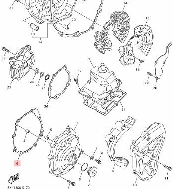 Yamaha R1 krukasdeksel pakking