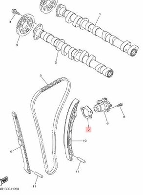 Yamaha R1 2011 pakking spanner