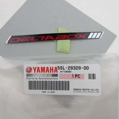Yamaha YZF R6 5SL 2003 Racing red `Deltabox` sticker tbv zijkuip