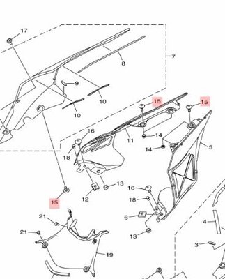 Yamaha bout voor YZF-R1