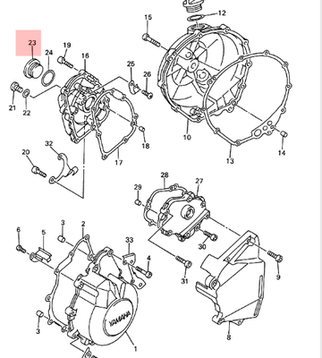 Yamaha PLUG, STRAIGHT SCREW