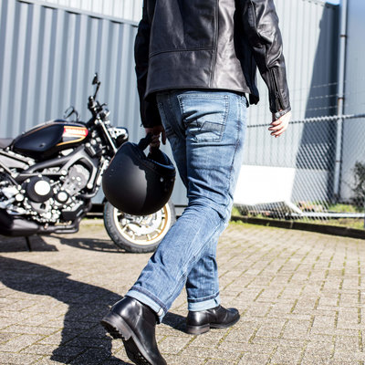 REVIT motorjeans Detroit RF donkerblauw