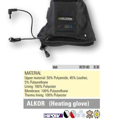 IXS Alkor verwarmde motorhandschoenen