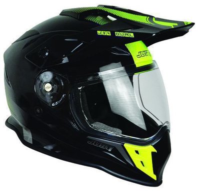 JUST1 Helmet J34 Adventure Shape Neon Yellow