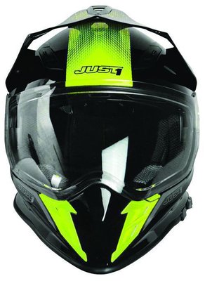 JUST1 Helmet J34 Adventure Shape Neon Yellow