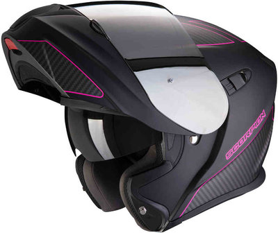Scorpion Systeemhelm EXO-920 FLUX Matt Black-Pink S