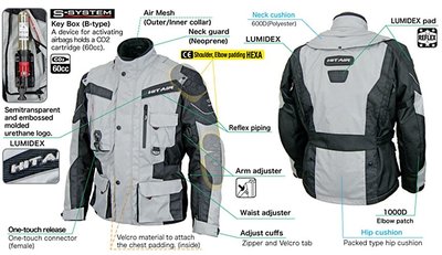 HIT AIR touring jas met airbag