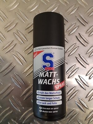S100 Matt -wax spray voor de matte kleurstellingen