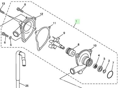 Yamaha YZF R6 Waterpomp