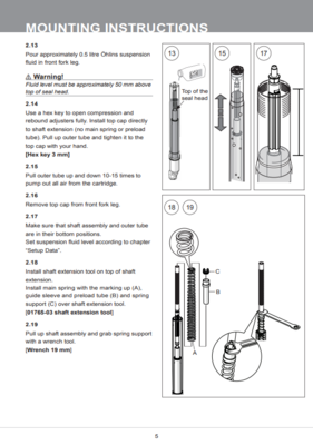 ÖHLINS voorvork Cartridge set Tenere 700 FKA114