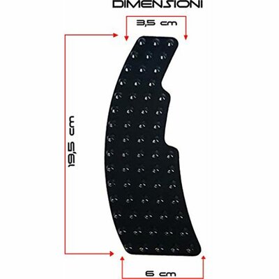 Racing grip stickers zwart set van 2 for Yamaha YZF-R1
