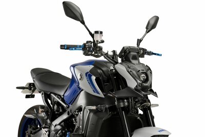 PUIG Naked Front Spoiler mat zwart voor Yamaha MT-09 '21-23