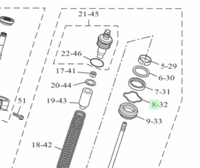 Yamaha Dust Seal Snap Ring 4V4-23153-L0