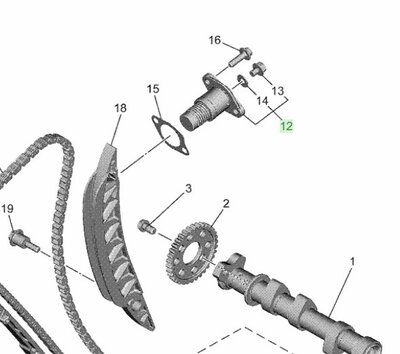 CP2 Nokkenas kettingspanner 1WS-12210-02