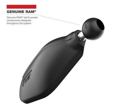 RAM Tough-Mirror (DoubleTake) Spiegelset Lange Arm L+R Adapter