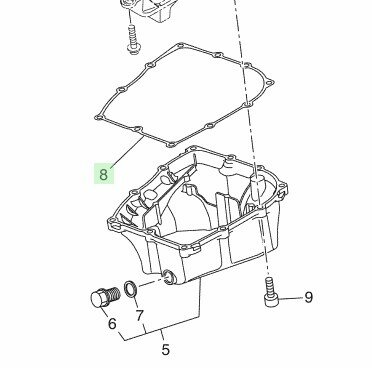 Yamaha CP2 Carterpan Pakking BU3-E3414-00