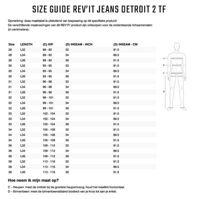 REVIT motorjeans Detroit 2 TF