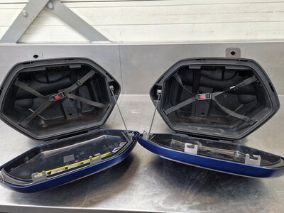 Yamaha City zijkoffer set 20 liter Mat Blauw