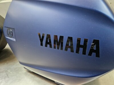 Yamaha City zijkoffer set 20 liter Mat Blauw