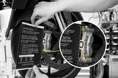 Roadlok motorslot voor radiale remklauwen